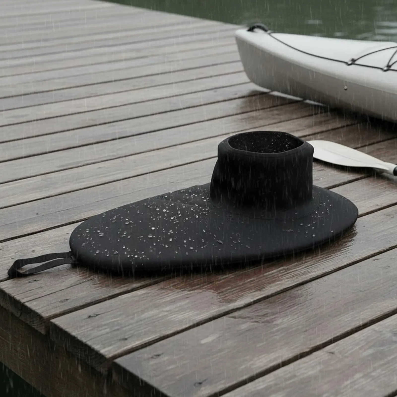

Kayak Spray Skirt Reinforced Seams Spray Skirt Cockpit Cover Front Grab Loop Water Sports Gear Wide Oval Deck for Kayaking