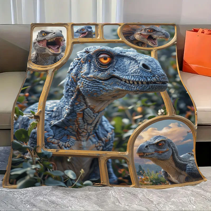 

Flannel Blanket-Soft Lightweight All-season Dinosaur Adventure Baby Blanket Soft Cozy for Toddlers Kids Bedding