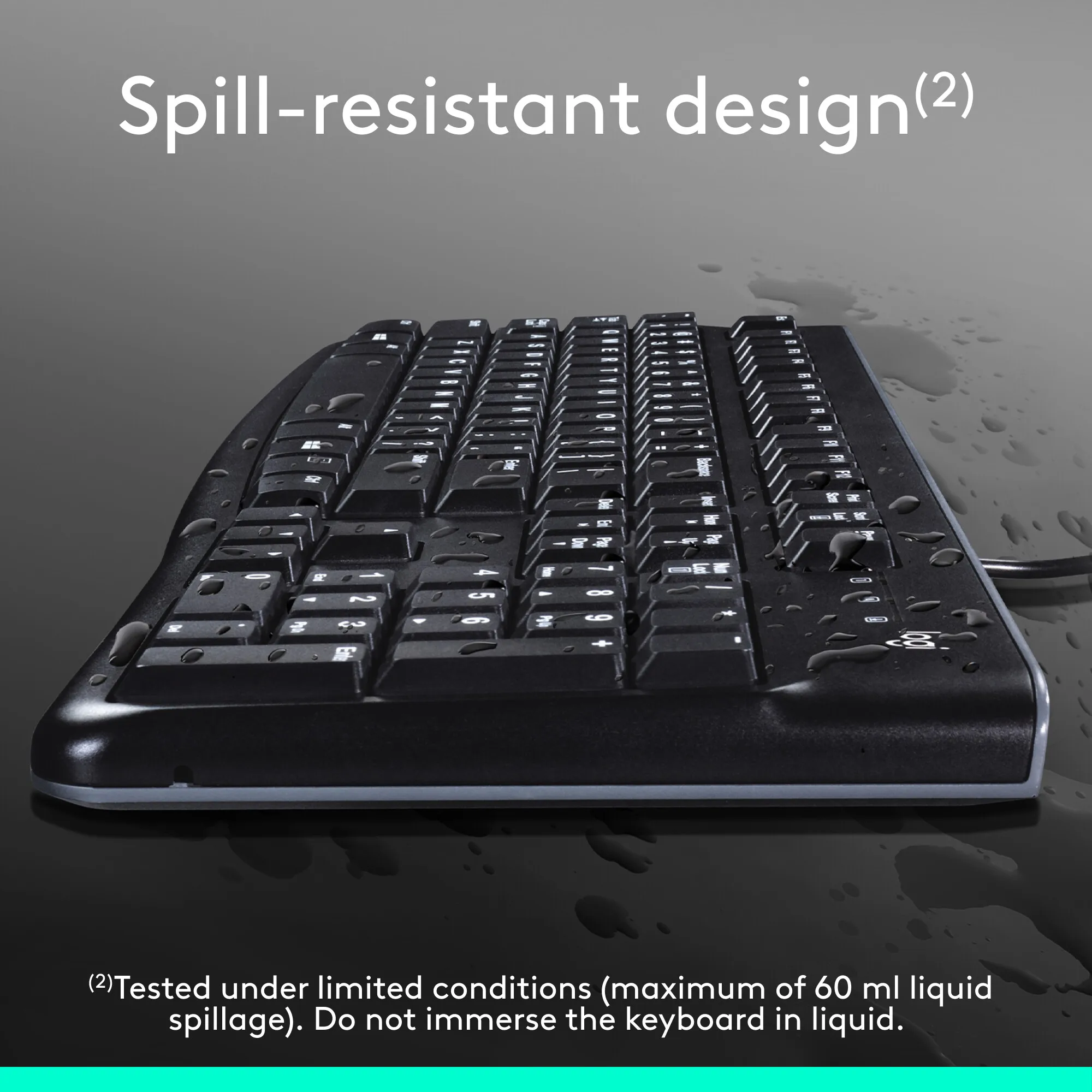 Logitech MK120 Wired USB Keyboard and Mouse Combo - Full Size,Plug and Play,Durable Design,for Home,Office, PC, Laptop, Desktop