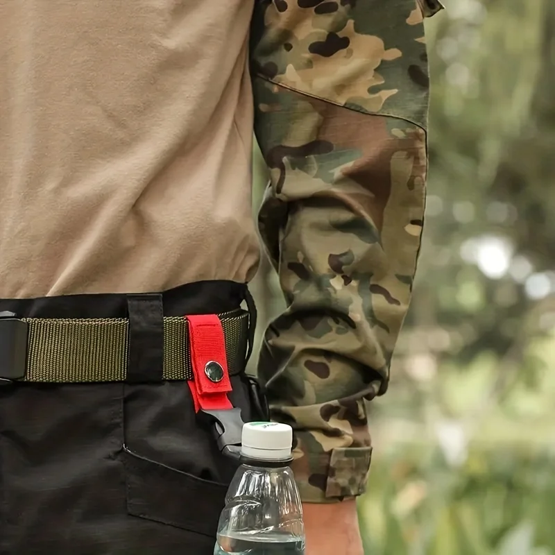 Webbing Buckle Hook Water Bottle Holder Clip Outdoor Military EDC Carabiner Backpack Belt Hanger Camp Tools
