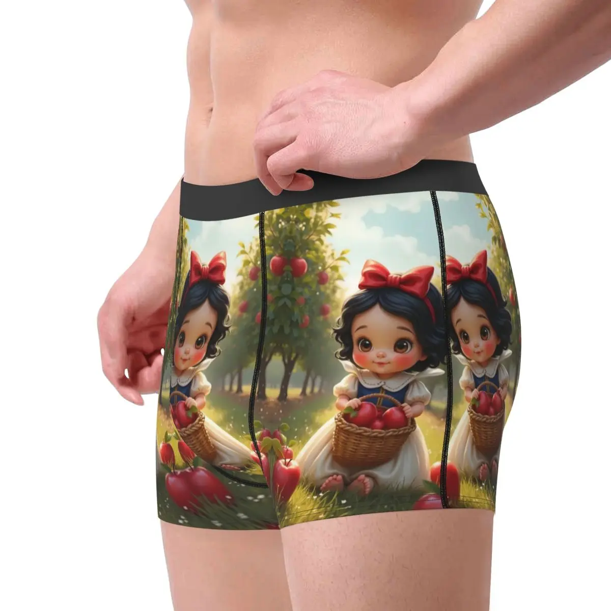 مخصص سنو وايت والأقزام السبعة الملابس الداخلية الرجال تنفس موضة فيلم سراويل داخلية للرجال السراويل سراويل لينة السروال الذكور