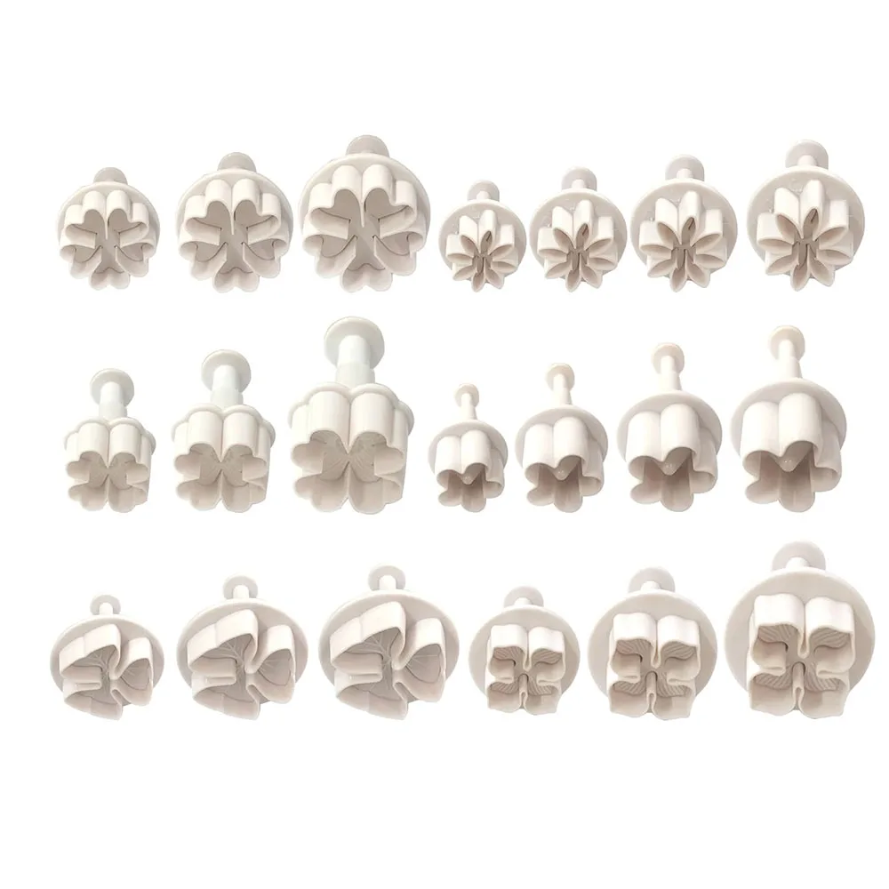 

Clay Cutters Plunger Cutting Clay Decorating Supplies Daisy Hydrangea Flowers Lucky Grass Pottery Creramic Polymer Clay Molds