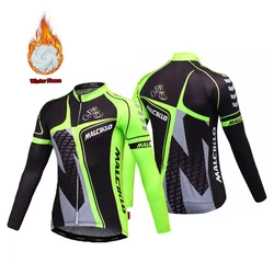 Cycling Jersey Long Sleeve Winter Fleece MTB Sports Top 2024 Bicycle Shirt Team Bike Wear Sportswear Clothing Camisa Ciclismo