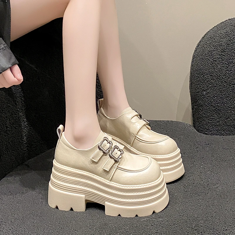 Flats Platform Loafers Schoene - Women Shoes Japanese Brand recensie en prijs