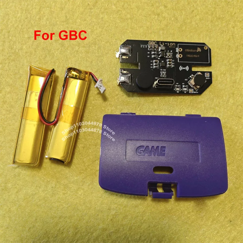 1800mAH lithium battery Rechargeable lithium battery module for GBC For Game Boy Color  No Welding Required Detachable