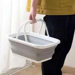 Large Folding Bucket Bathroom Mop  Portable Water Container Foldable Foot Bath  Outdoor Fishing Car Wash s