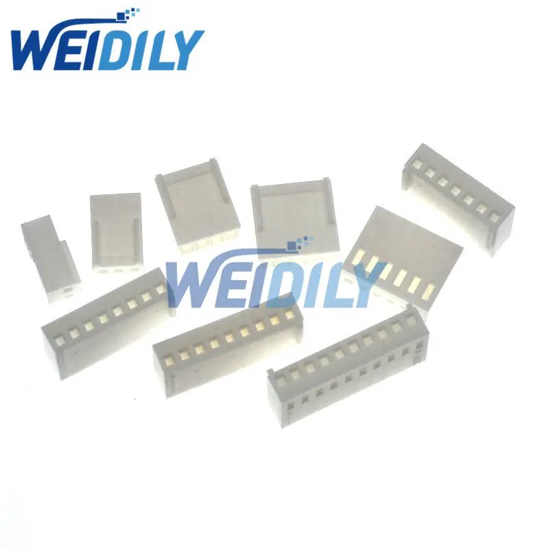 20 Sets KF2510 Connector Kits 2.54mm Pitch 2/3/4/5/6/7/8/9/10 Pin Right Angle Header+Housing+Crimp