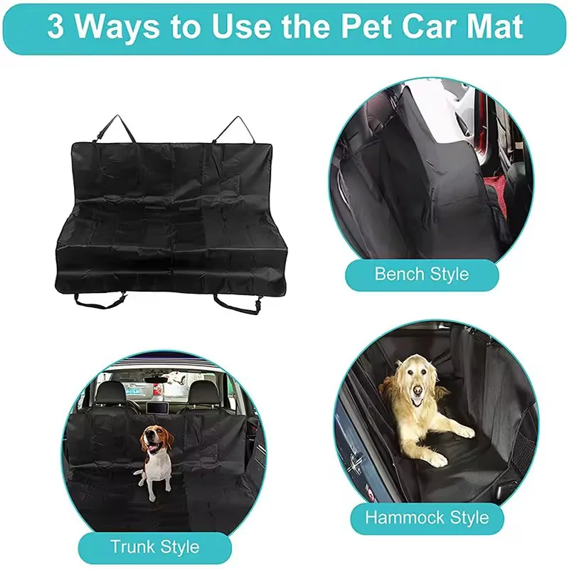 Waterproof Pet Car Seat Cushion Anti Scratch Anti Dirty Dog Vehicle Seat Cover Safety Protector Mat For Puppy Cat Outdoor Travel