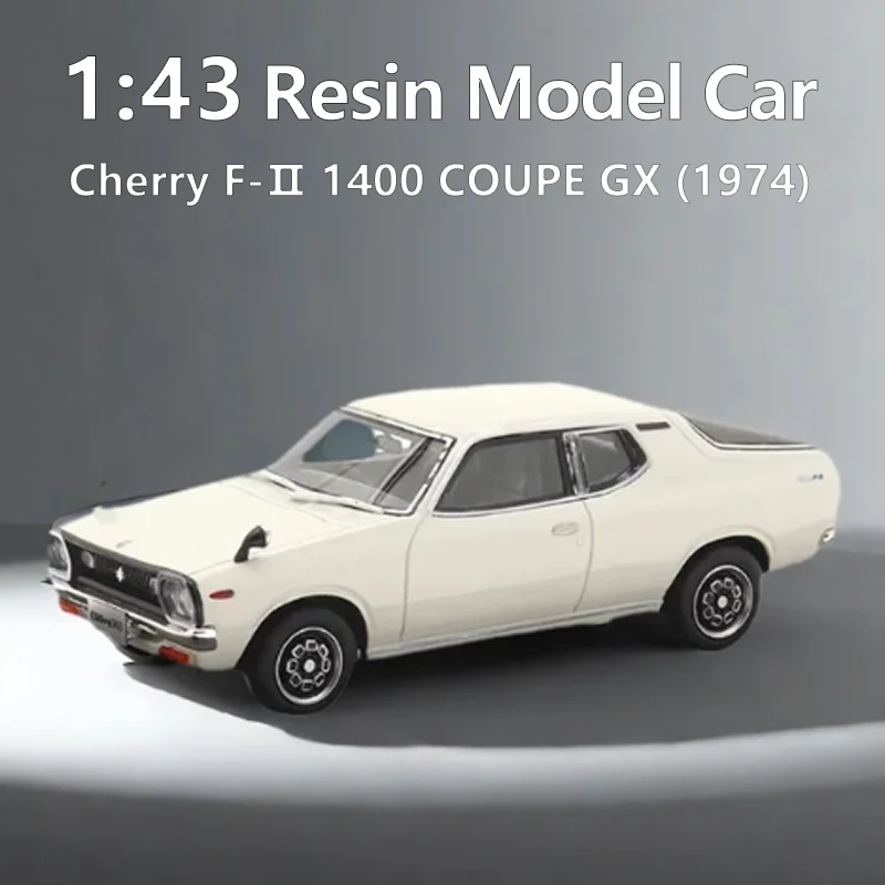 

Масштаб 1:43, модель автомобиля из смолы, вишня F-II 1400, COUPE GX (1974), высокая имитация транспортных средств, декоративные игрушки для мальчиков, коллекционные подарки