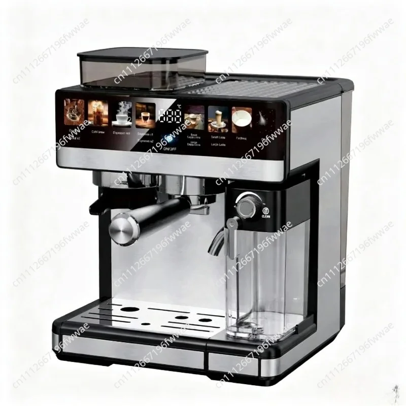 Semi Automatic Commercial Espresso Machine Plastic Housing Grinder and Brewer Combo