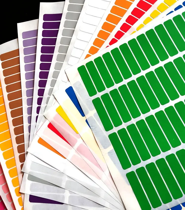 46x11mm Printable Label Stickers Small Rectangle Category Stickers Blank a4 Adhesive Paper Split Label