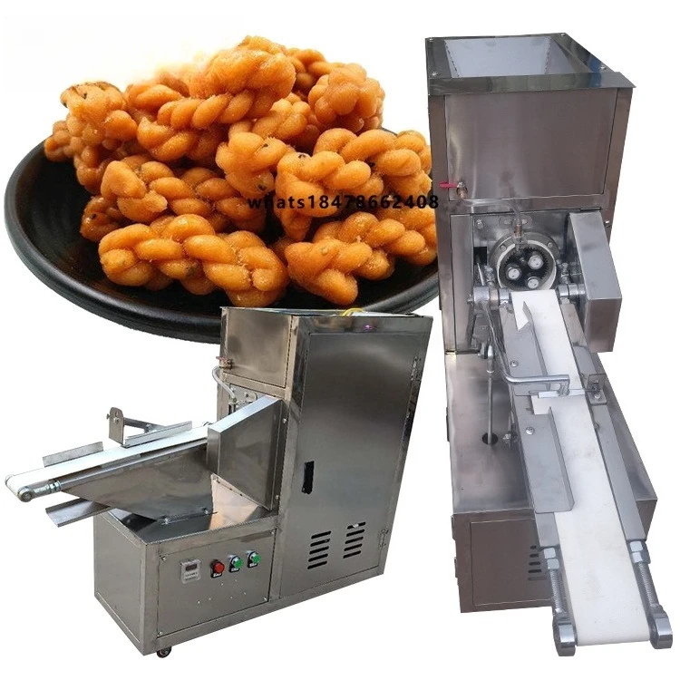 Commercial Small Crispy Twist Dough Maker Machine/double Twist Fried Pretzel Making Machine for Snack Shop