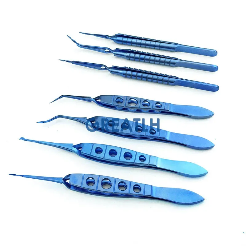 1pcs Titanium 120mm Akahoshi Phaco Prechopper Straight/Angled Ophthalmic Eye Microsurgery Instruments 7 Types Optional