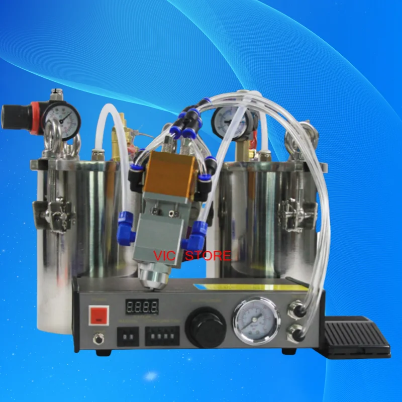 

Automatic AB Epoxy Resin Dispensing Machine | Adjustable 1:1-5:1 Mixing Ratio Pneumatic System with Doming Control for Electroni