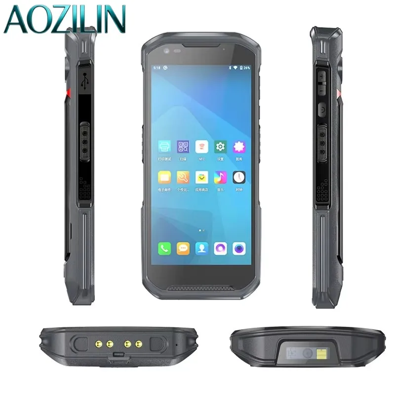 AOZILIN 5.5 Inch Rugged Android PDA 2D Barcode Scanner NFC Reader 6GB+64GB For Logistics Inventory Management