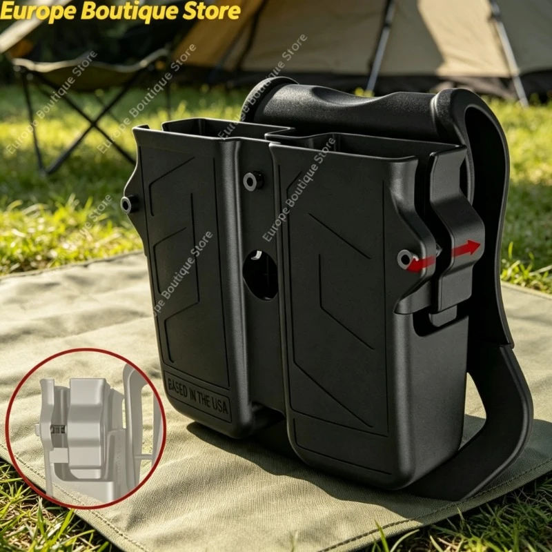 

Universal Fit Clip Pouch 9mm 10mm .40 .45 Single Double Stack Clip Pack Outdoor Belt Carry Accessories