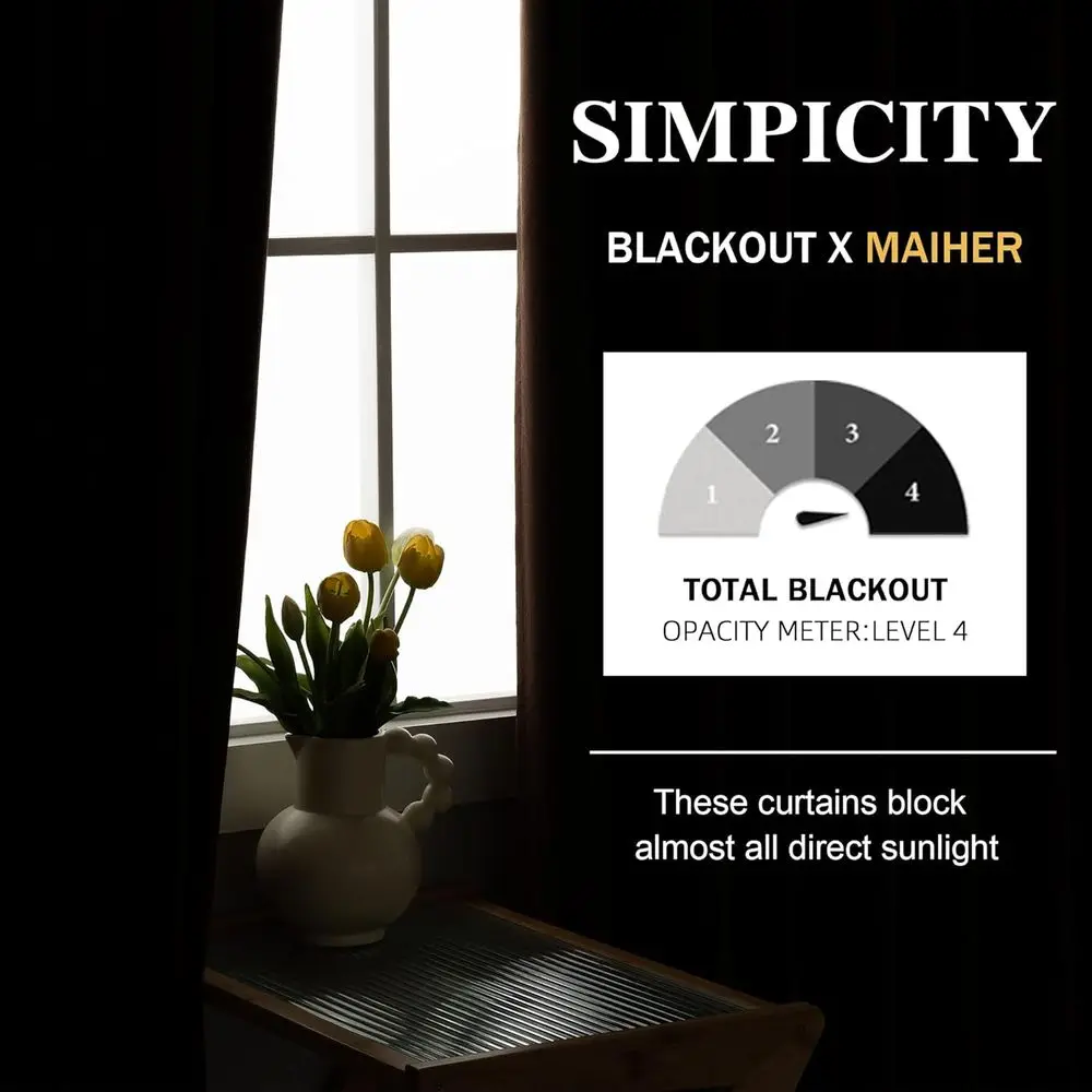 84 ستارة معزولة من الكتان الصناعي باللون الرمادي والبيج مع خطافات للباب المنزلق #3