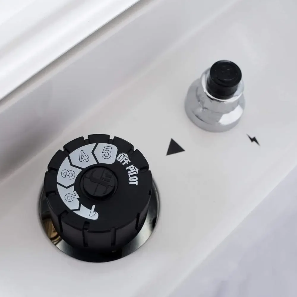 BFSS10NGT-2N Calentador de pared termostático sin ventilación con llama azul de gas natural de 10.000 BTU, blanco