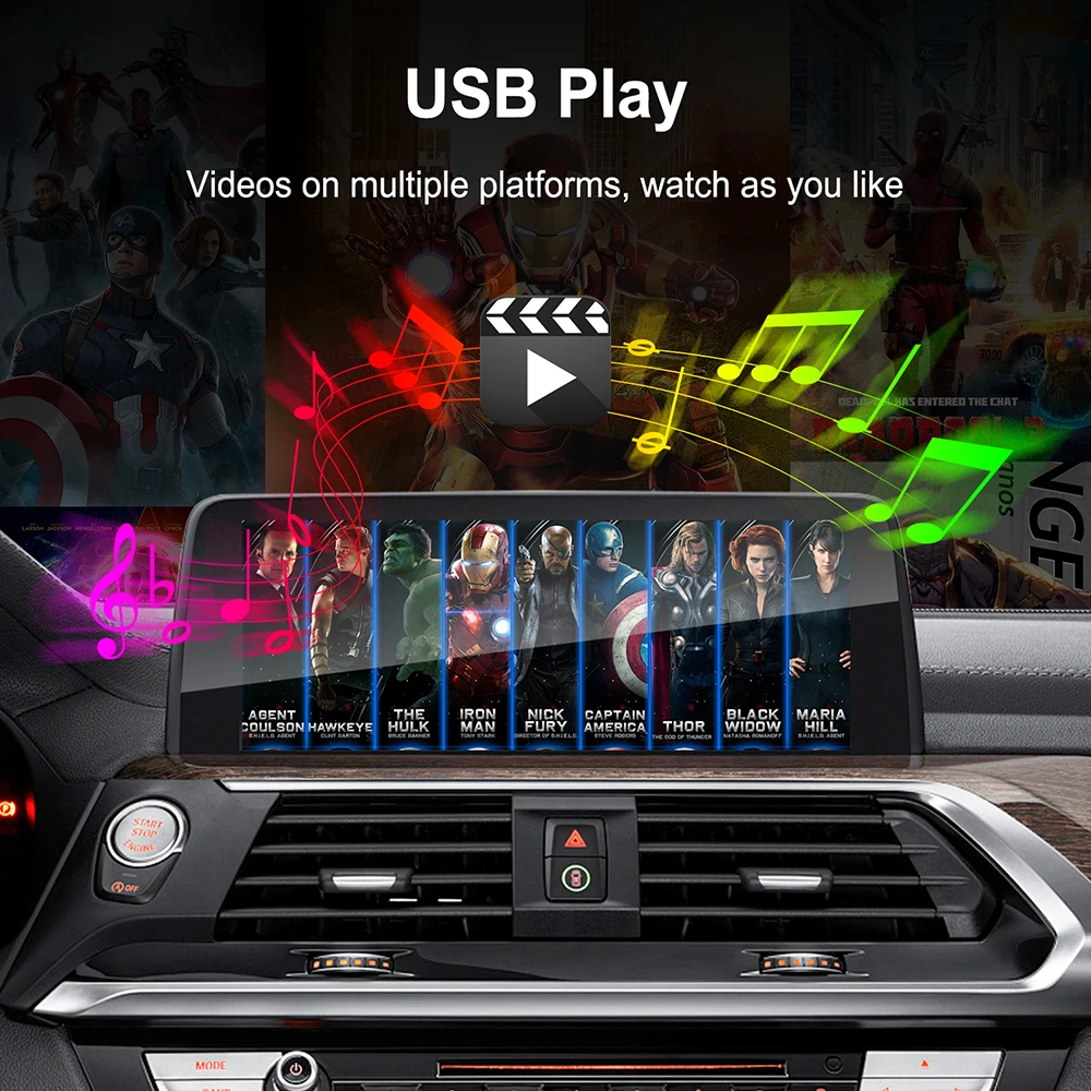 Bezprzewodowe CarPlay Android Auto dla BMW NBT CIC Mini R55 R56 R57 R58 R59 R60 R61 F54 F55 Clubman Countryman Hardtop John F56 F57