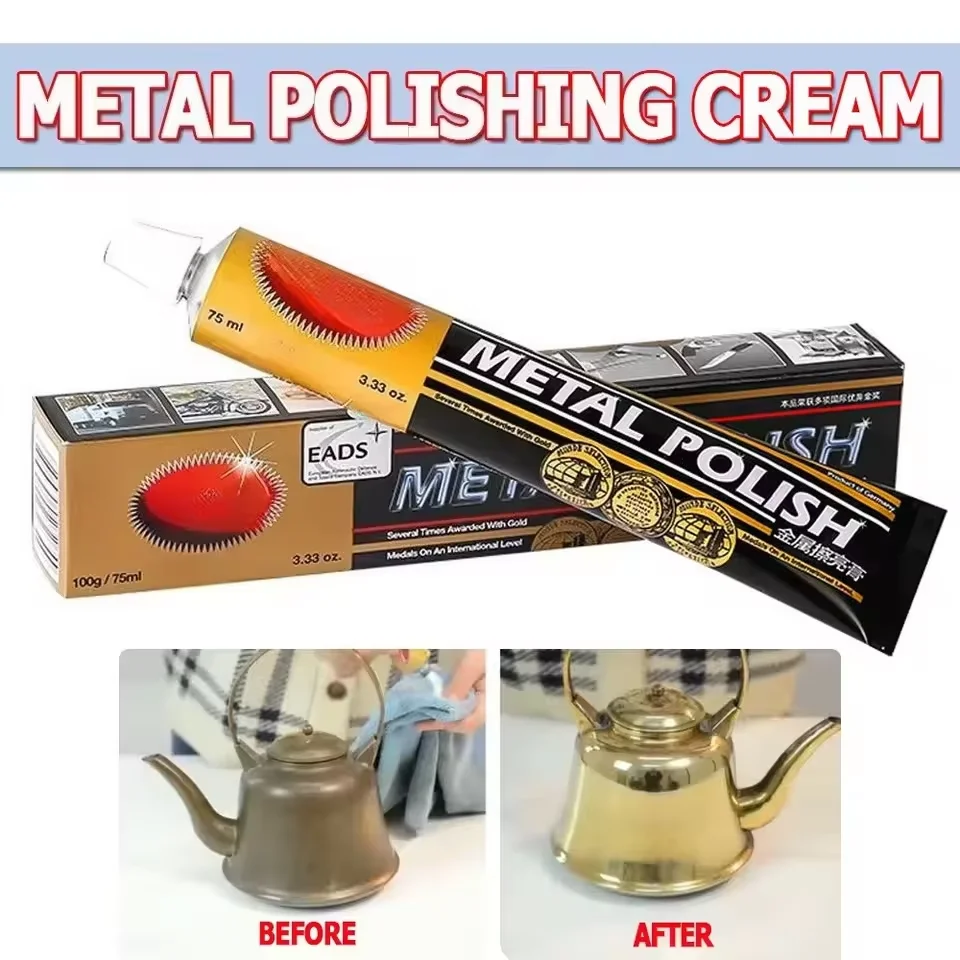 75ml 100g/50g Cream Knife Machine Polishing Wax Mirror Metal Stainless Steel Watch Polishing Paste Metal Polish Rust Remover