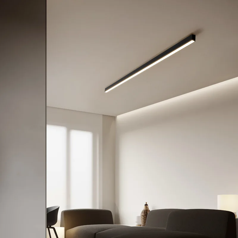 Living Room Led Ceiling Lamp Lighting Bedroom Lighting Lamps One Word Cold White Warm White Ceiling Lamp Decoration Living Room