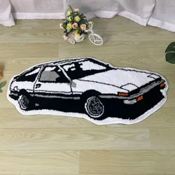 Fashion Racing Car Rugs Soft Tufting Sports Car Carpet Living Room Bedroom Home Decor Non-slip Floor Mat Bedside Pad Dropship