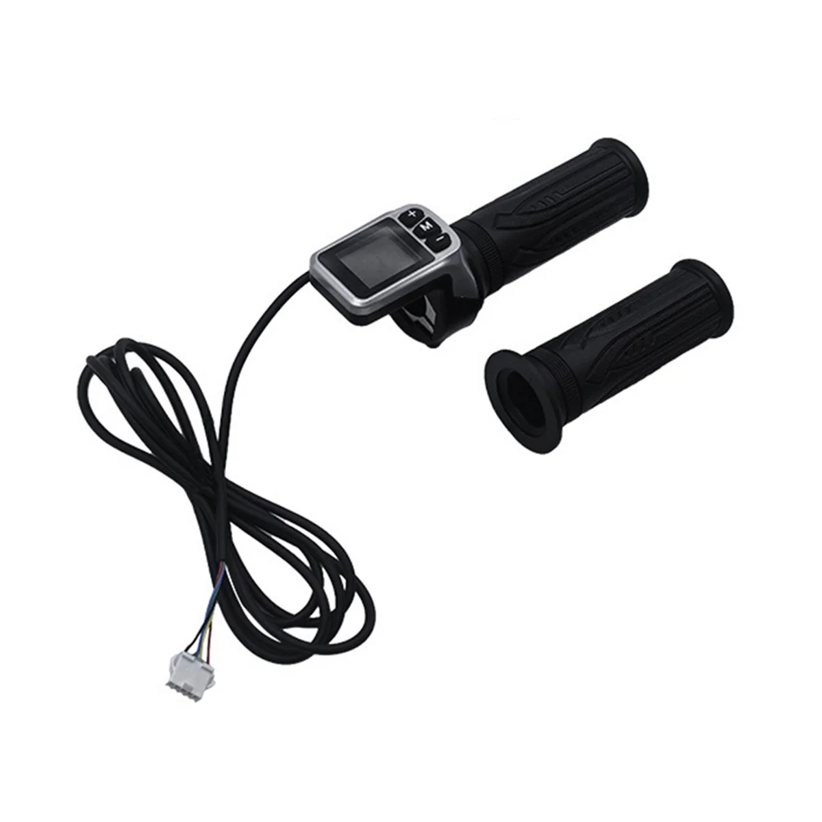 QA88X 124DX 36 فولت/48 فولت LCD عرض الكمية الكهربائية مع التبديل EBike سرعة التحكم خنق قبضة خنق كهربائي قبضة