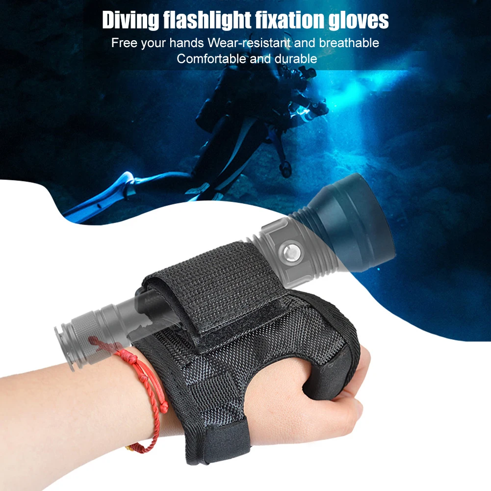 النيوبرين الغوص مصباح يدوي قفازات تنفس الغوص مصباح يدوي قفازات مريحة ملصق قابل للتعديل الملحقات في الهواء الطلق