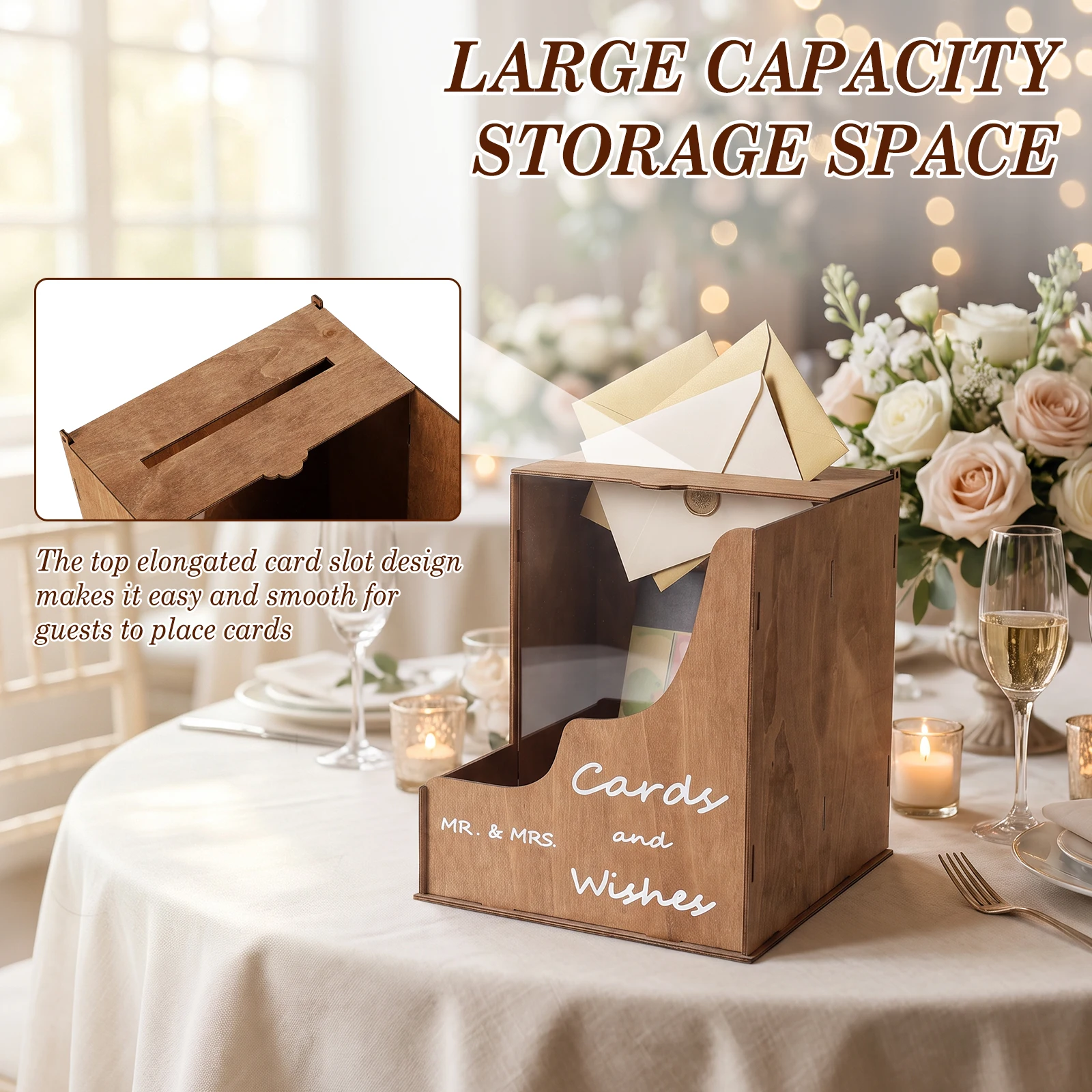 Wedding Card Box with Acrylic  - Wedding Card Box recension och pris