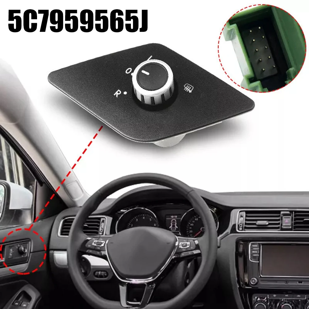 

Car Door Mirror Adjustment Switch Knob Compatible with For MK6 Years From Two Thousand Eleven To Two Thousand Sixteen