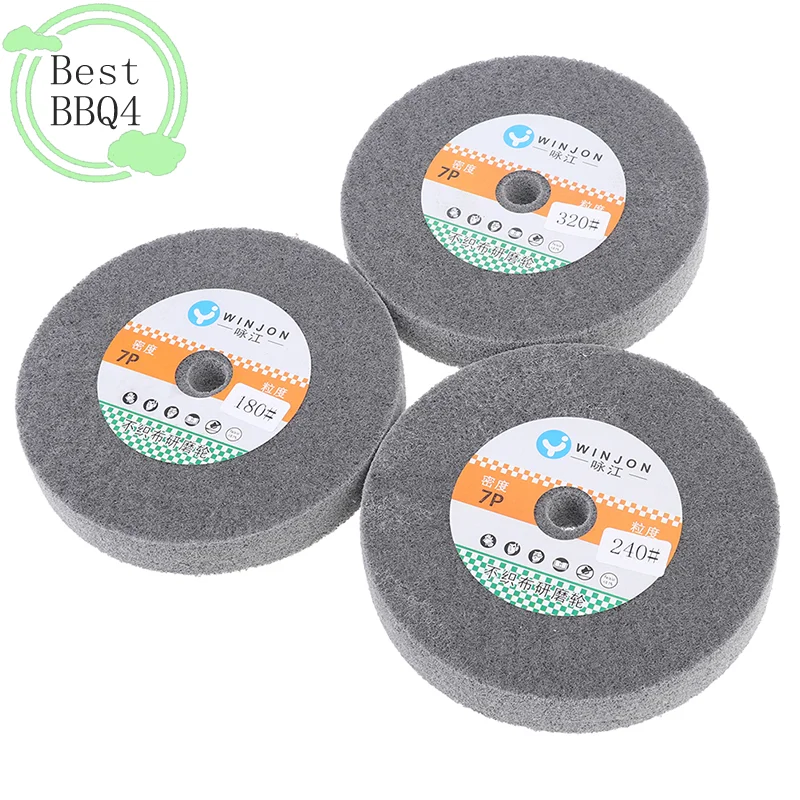(BBQ4)150*25mm Stainless Steel Polishing Buffing Wheel Bench Grinder Abrasive Wheel