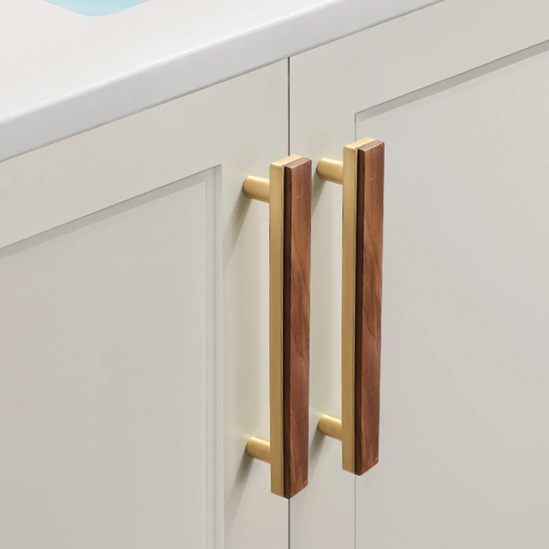 

1 шт., металлическая + деревянная дверная ручка для шкафа в китайском стиле, мебельная ручка, ящик/шкаф для обуви/ручка шкафа, бытовая фурнитура