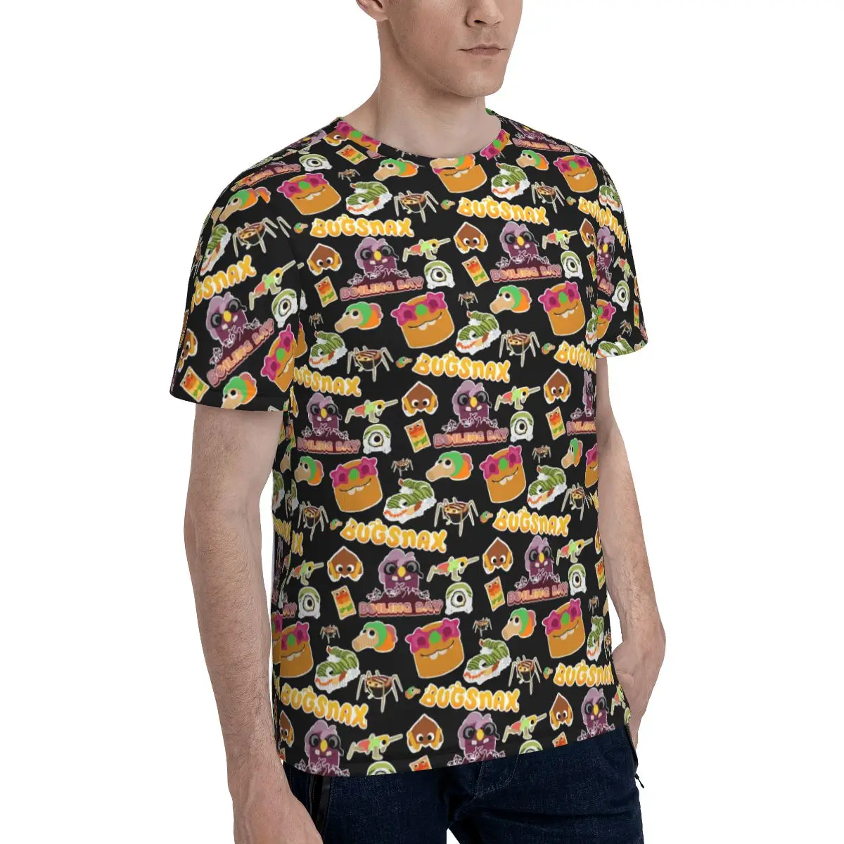 Boiling Bay Bugsnax T-Shirt for Men Cotton T Shirts Men's Tees Short Round Neck Summer Clothes Tops