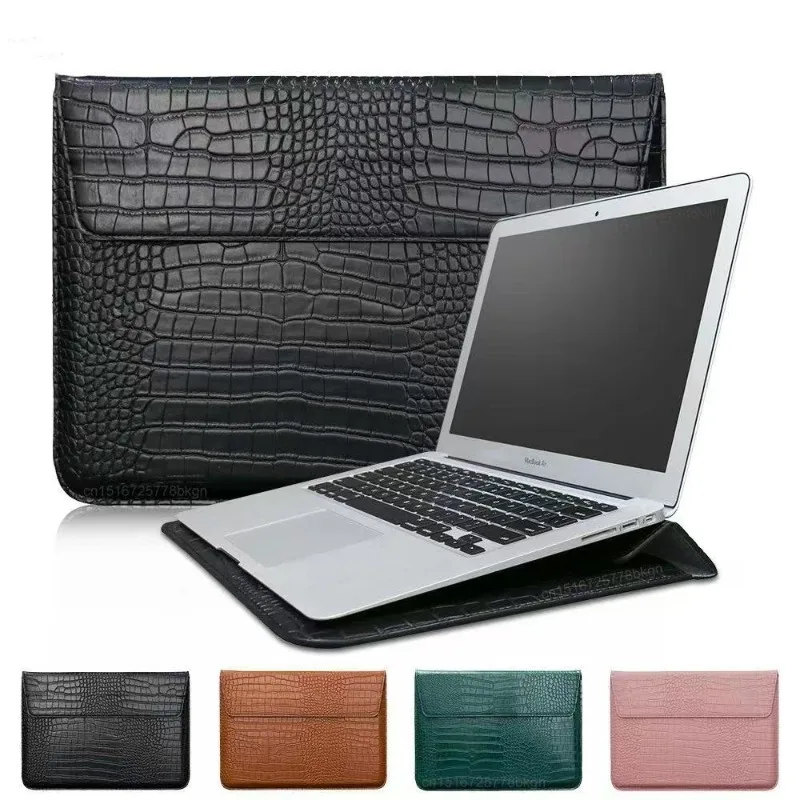 Laptop Case bag for Macbook Air13 11 15 Pro 13.3 15.4 Retina Unisex Sleeve Envelope Fundas PU Leather Laptop Sleeve Pouch Cases