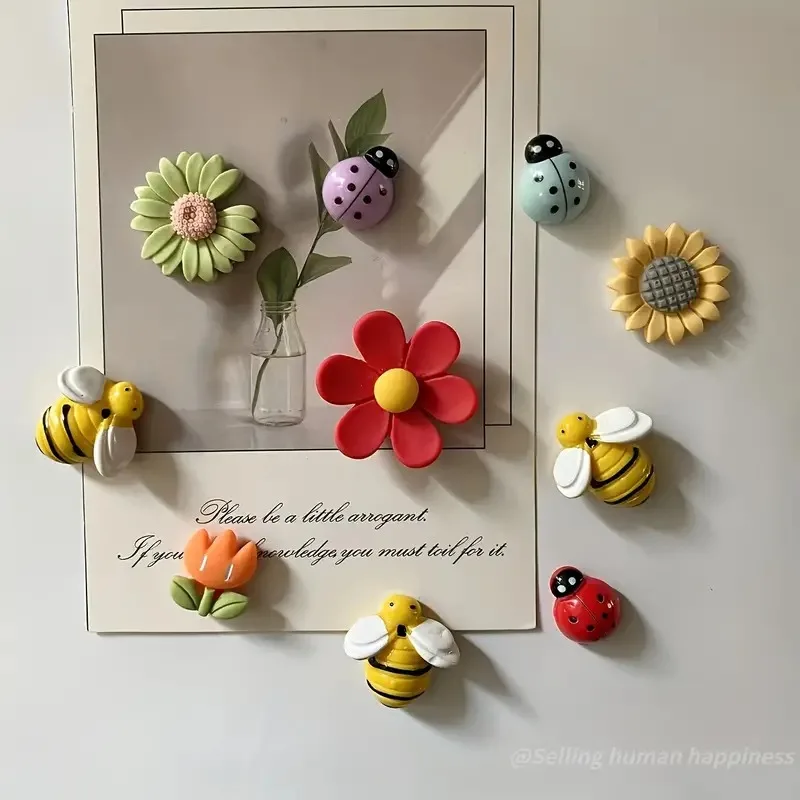 10pcs Adorable Refrigerator Magnets - Durable & Strong Hold for Kitchen, Office & More - Versatile Home Decor Mothers Day Gift