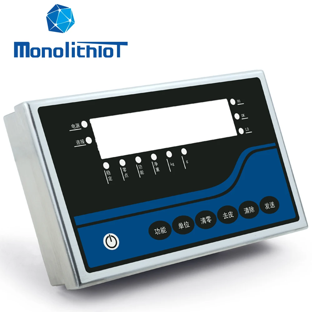 MonolithIoT MTS-3000 Smart Digital Weighing Terminal Retail Retail Industrial Scale System Indicator for Bench Floor Scale