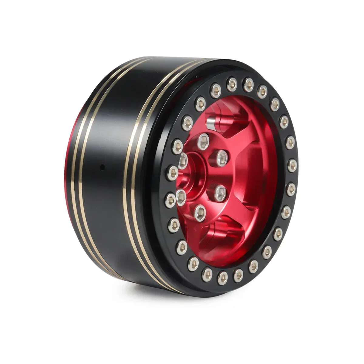 95g latão 1.9 Polegada beadlock roda pesos anéis de braçadeira interna para 1/10 rc rock crawler scx10 ii 90046 d90 trx4 elemento enduro