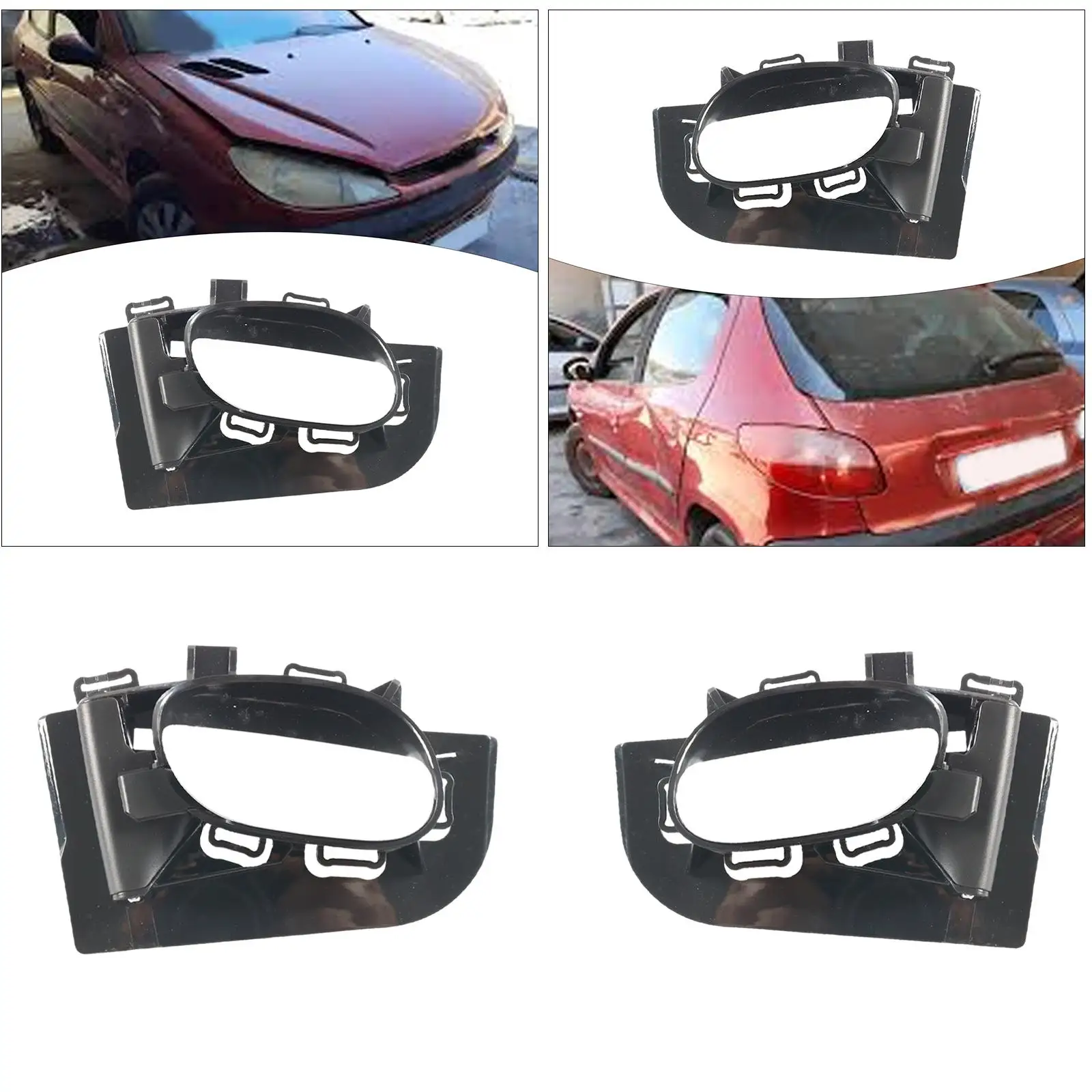 Interior Door Handle Easy to Install Decoration High Performance Directly Replace for 206 Automotive Accessories