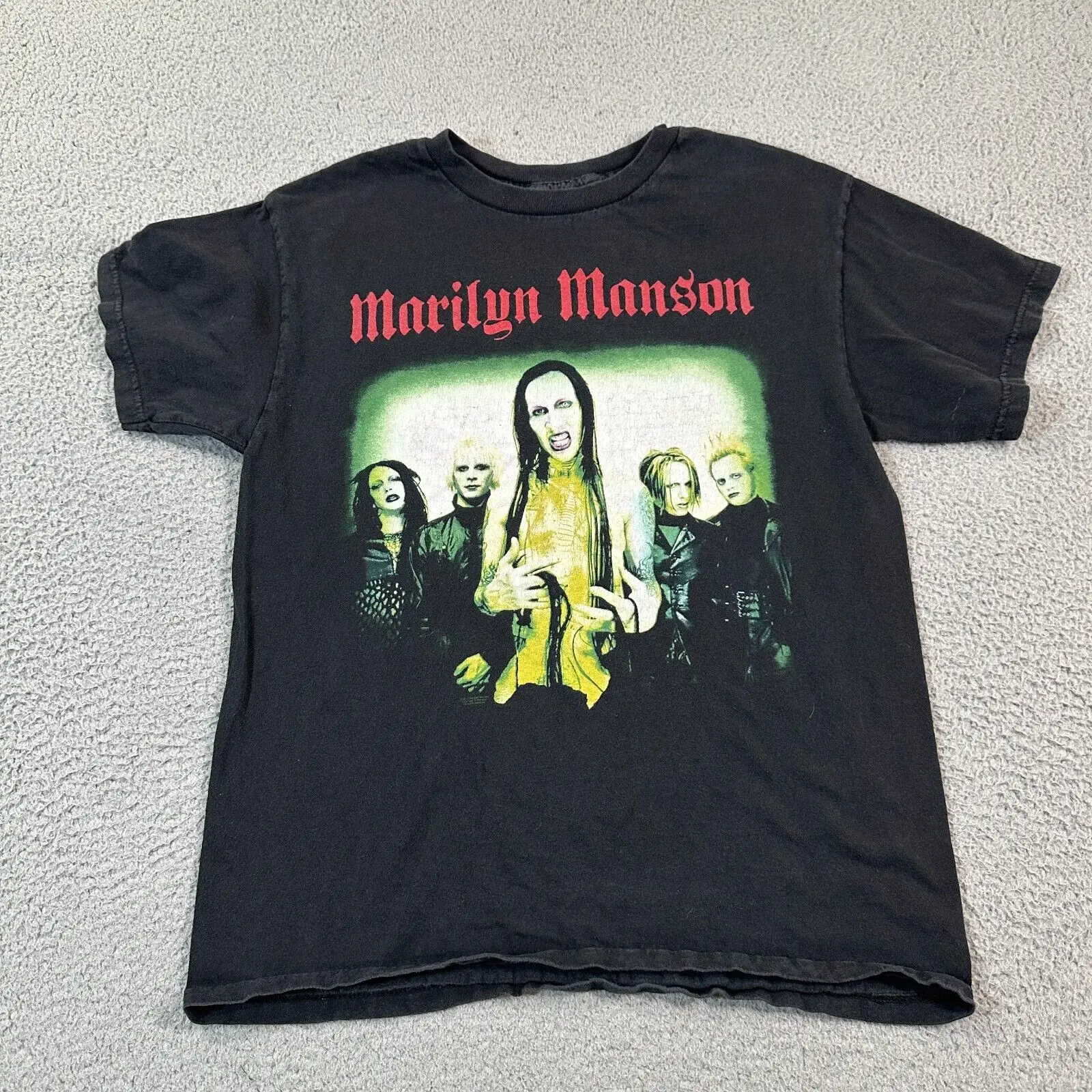 Vintage Marylin Manson Band T-Shirt adult size small 90s 18.5x25