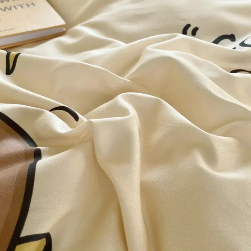 2026 Guinea pig capybara 3pcs Bedding Set Pure 100% cotton Bedding, Student Dormitory Bed Sheets Duvet Cover Set