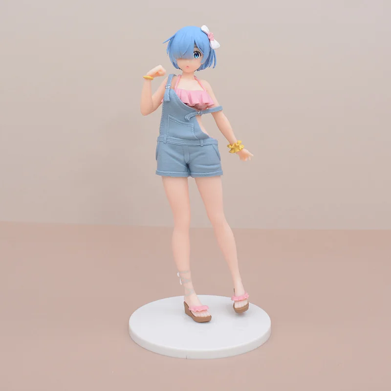 

Anime Character Suspender Dress Rem Shoulder Pants Cherry Blossom Car Desktop Ornament Gift Small Figurines & Miniatures