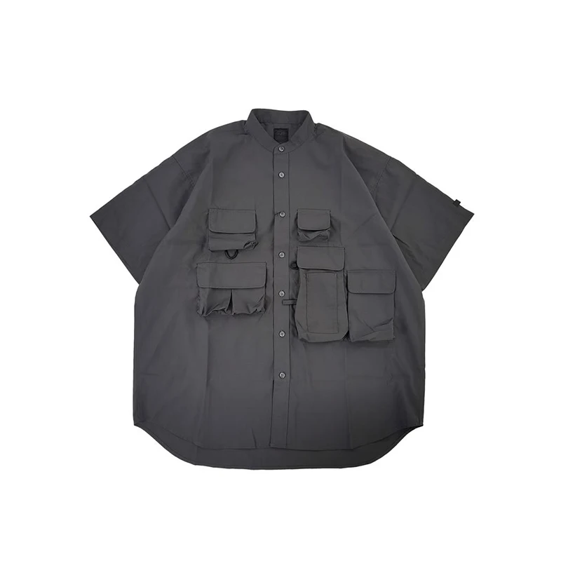 

Pier39ss Functional Casual Loose Multi-Pocket Short Sleeve Shirt