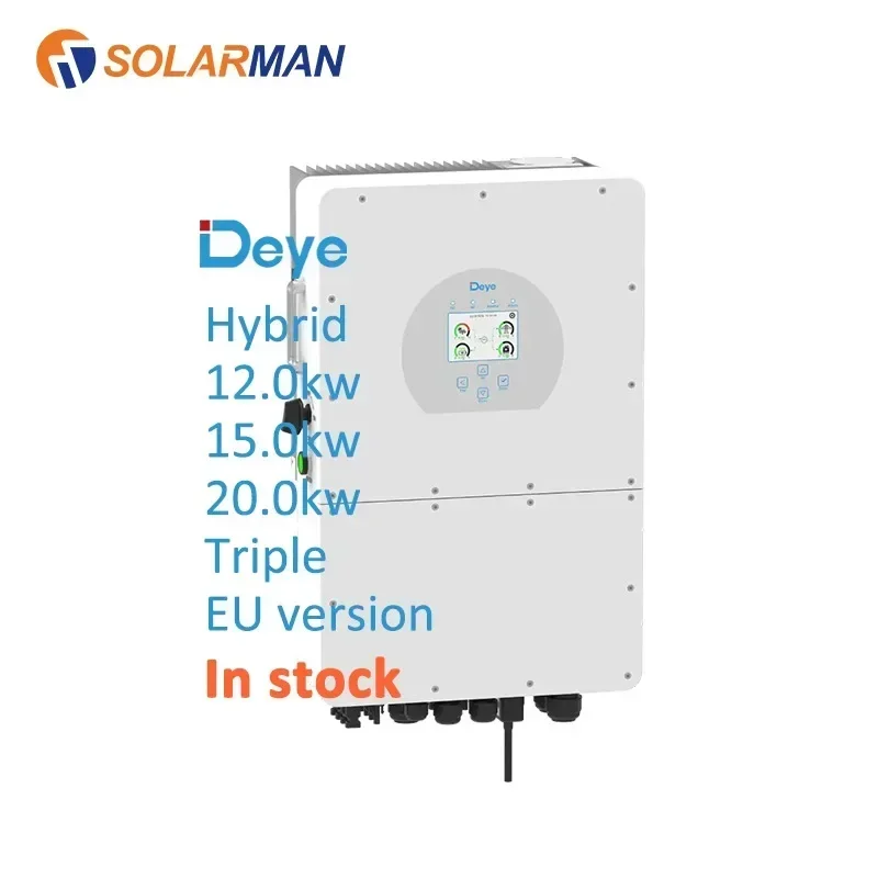 Deye on Grid and Off Grid Inverter SUN 12KW 15KW 20KW SG01HP3-EU Standard Three-phase Deye Hybrid Solar Inverter