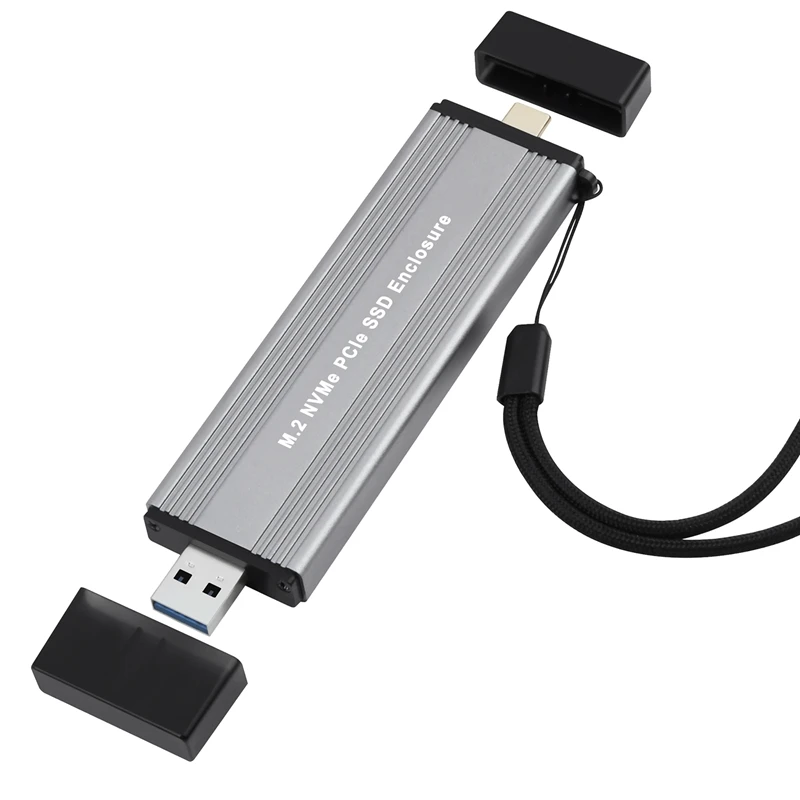 

Корпус M.2 NVME Pcie SSD, внешний корпус с USB C 3,1 Gen 2 USB3.0 на M.2 M Key HDD, корпус для 2230 2242 2260 2280