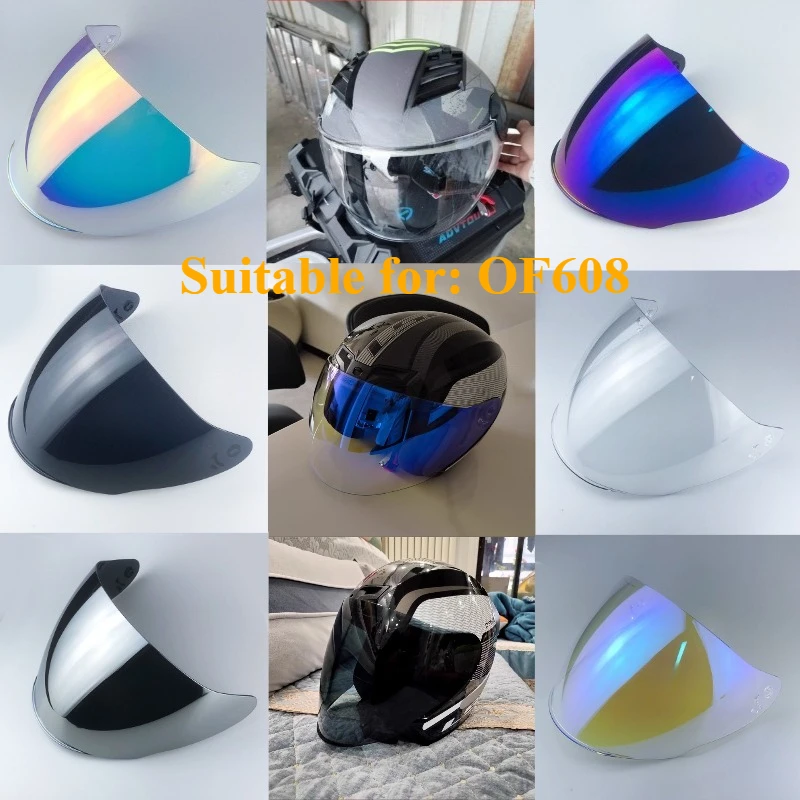

1pcs LS2 OF608 Helmet Shield Original LS2 Helmet Glass OF-MHR-104 Visor Replacement Shield，new Open Half-hat Helmet lens