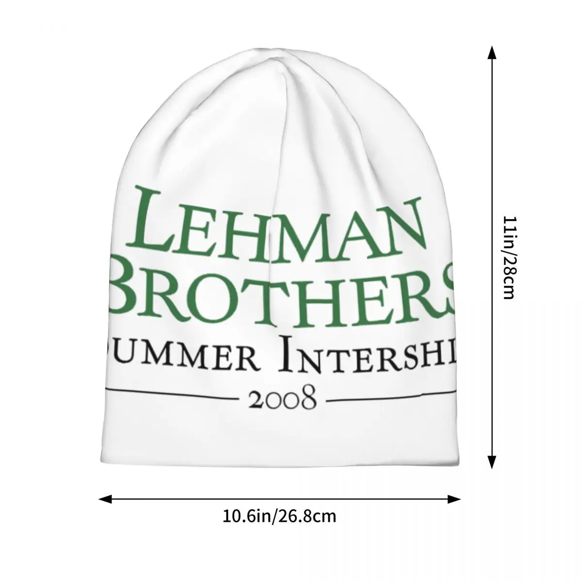 Lehman Brothers Summer Internship 2008 Condensed Warm Knitted Cap Bonnet Hat Autumn Winter Outdoor Beanies Hats for Unisex Adult