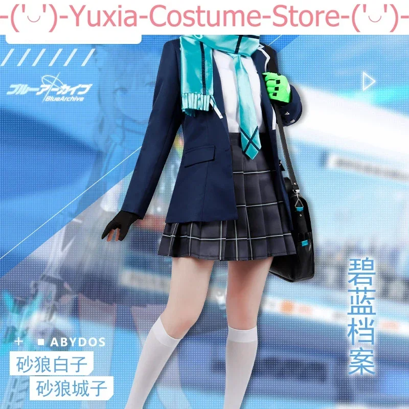 Anime!Blue Archive ABYDOS Sunaokami Shiroko Uniform Cosplay Costume Halloween Party Role Play Outfit Daily Clothing Women