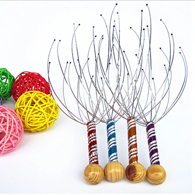 Octopus Head Scalp Massager Manual Head Scratcher Relaxation Massage Tool for Hair Health