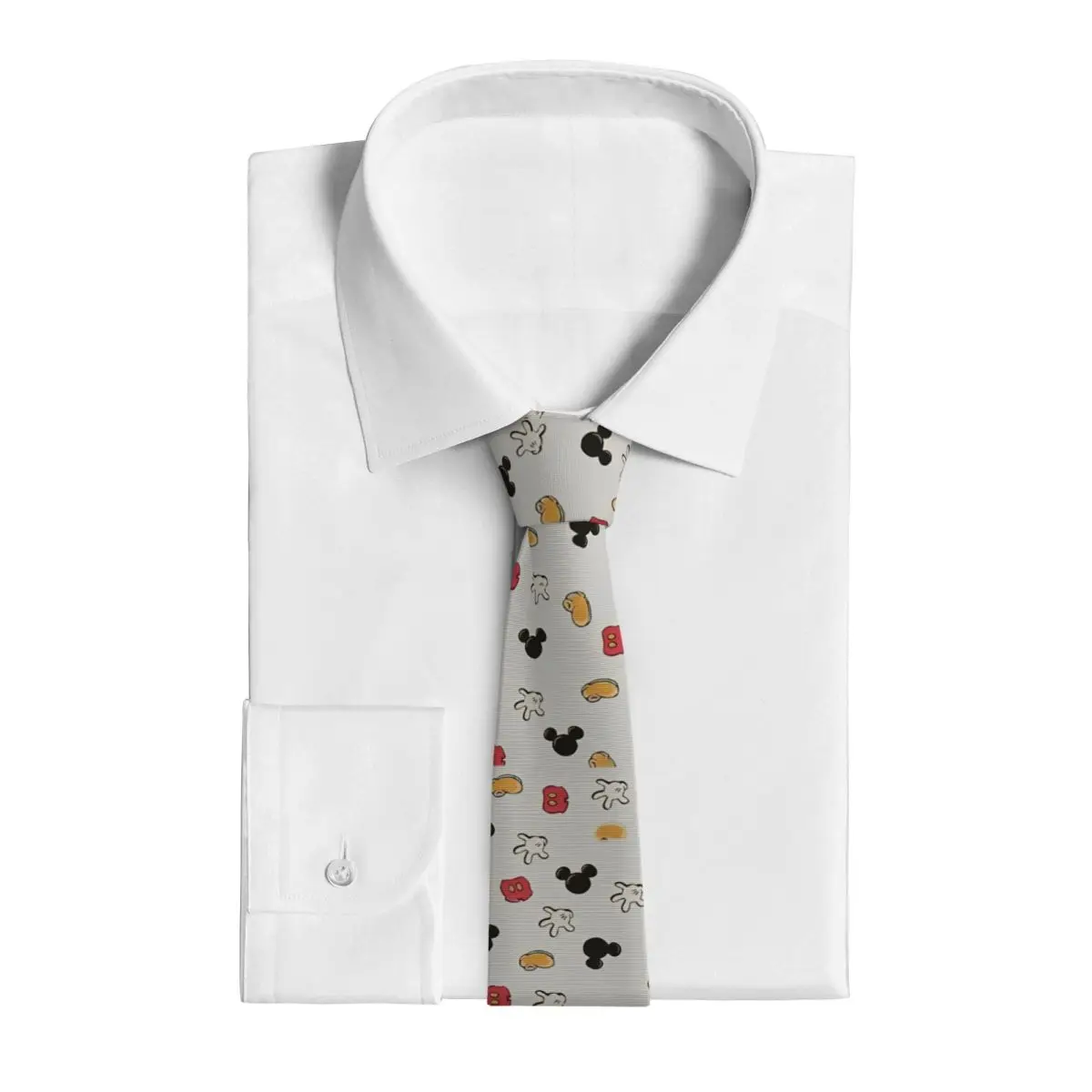 Gravata mickey mouse masculina casual 8 cm clássico gravatas bonito dos desenhos animados para ternos masculinos acessórios gravatas casamento negócios