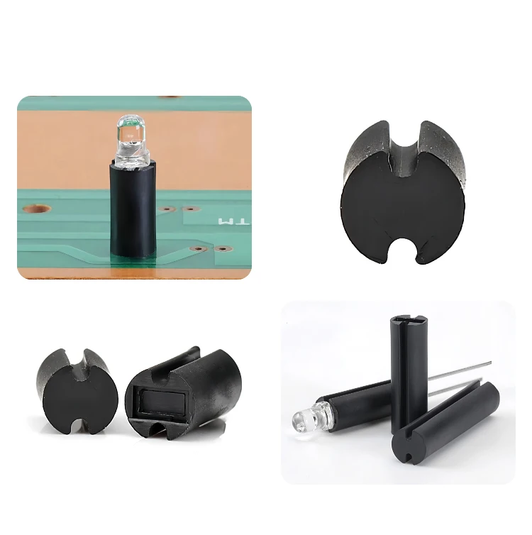 1000pcs 4mm 5mm Diameter Black LED Light Fixed Seat Lamp Head Fixing Spacer Double Pit Isolation Column Light Base Support